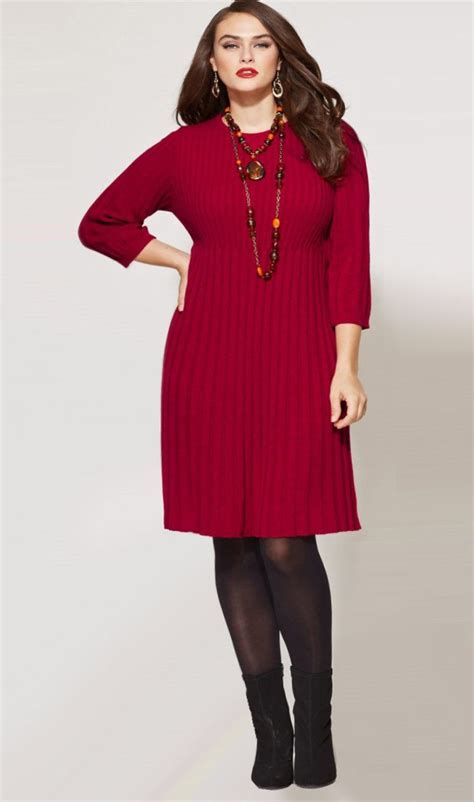 cute plus size sweater dresses.